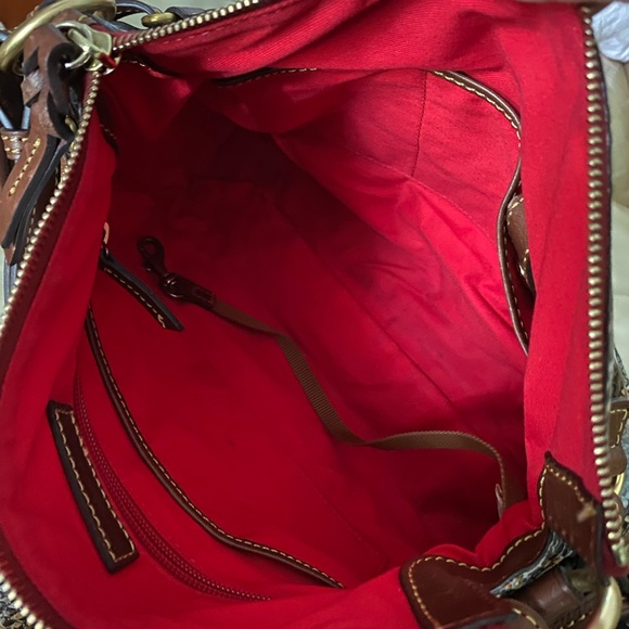 SALE! Dooney & Bourke Python Bag & Wallet Rare Set Blue Florentine Leather - Picture 10 of 16